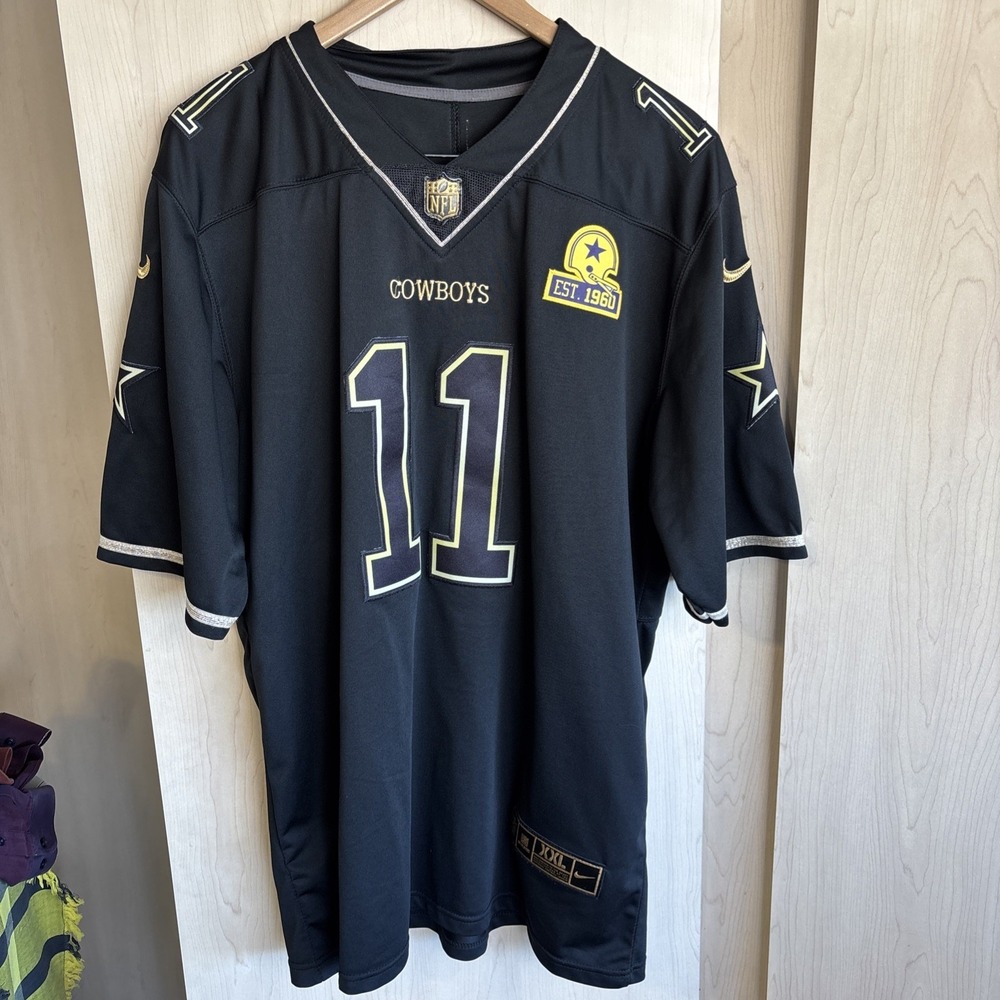 Nike Color Rush Jersey Mens XXL Micah Parsons #11 Dallas Cowboys Black Stitched